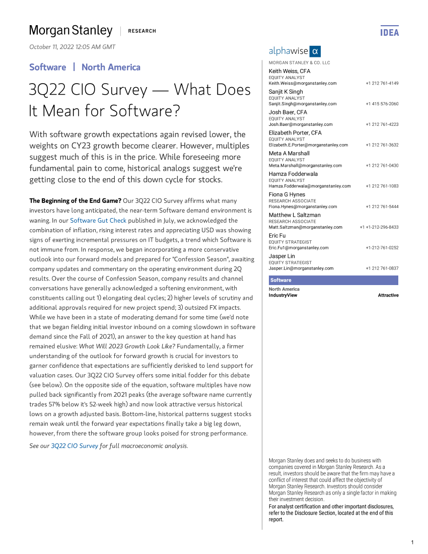 2022-10-11-Morgan Stanley-Software 3Q22 CIO Survey — What Does It Mean for Software-986690582022-10-11-Morgan Stanley-Software 3Q22 CIO Survey — What Does It Mean for Software-98669058_1.png